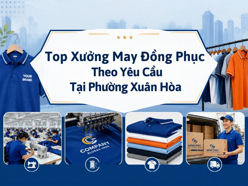 xưởng may đồng phục phường xuân hòa