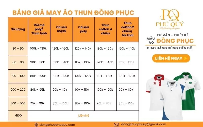 Top báo giá may đồng phục theo yêu cầu tại Phường Minh Phụng 11 dong phuc phu quy